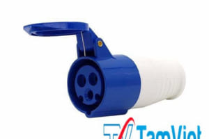 Ổ cắm công nghiệp 1 pha 32A 3 chấu di động