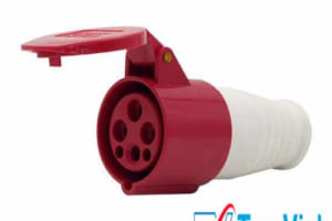 Ổ cắm công nghiệp 3 pha 32A 4 chấu di động