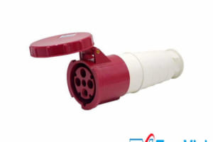 Ổ cắm công nghiệp 3 pha 63A 4 chấu di động