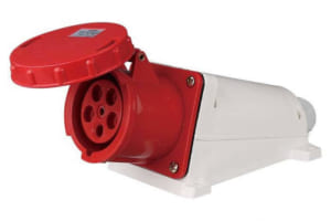 Ổ cắm công nghiệp gắn tường 3 pha 63A 5 chấu (cố định)