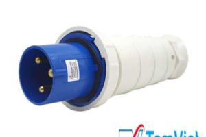 Phích cắm công nghiệp 1 pha 125A 3 chấu IP67