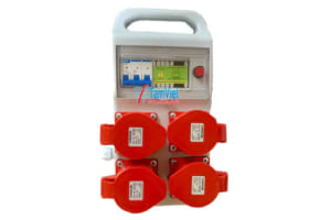 Hộp nguồn ổ cắm công nghiệp 3 pha 32A 5 chấu