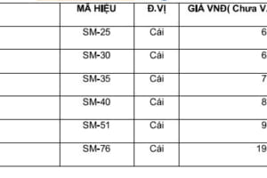 Bảng giá sứ đỡ SM