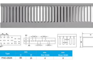 Kich thước máng nhựa 35 x 25 mm
