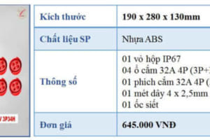 Thông số kỹ thuật hộp nguồn