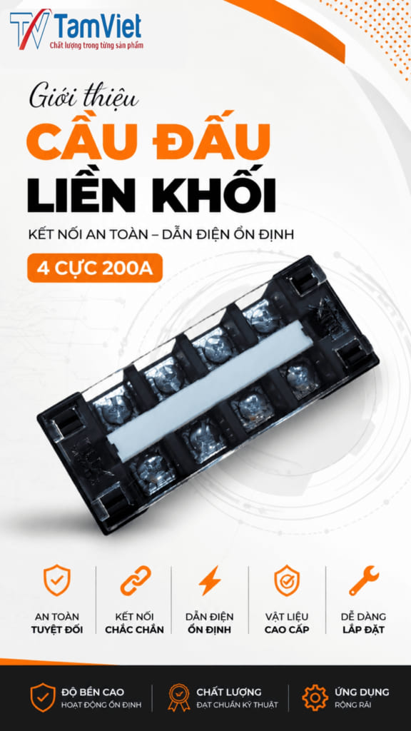 Cầu Đấu Điện 4 Cực 200A