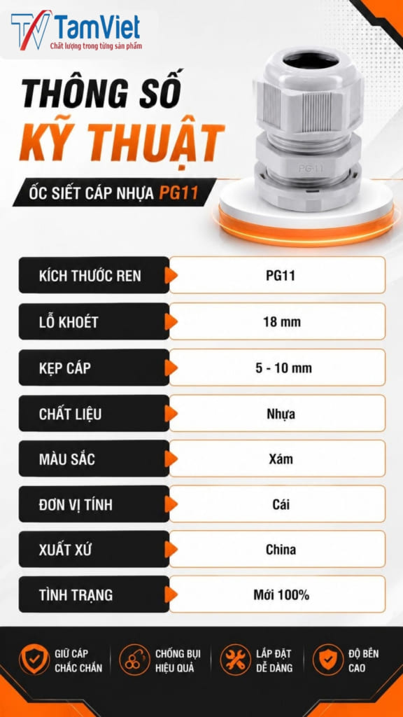 Ốc Siết Cáp Nhựa