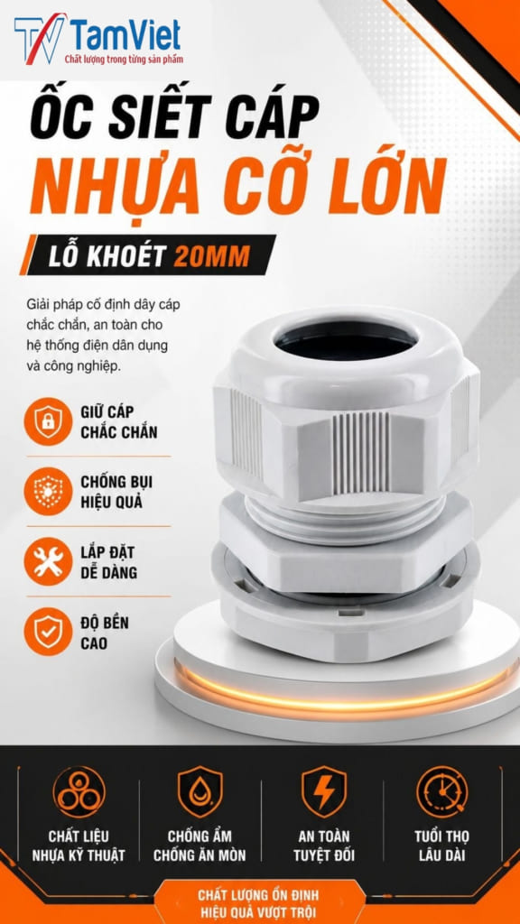 Ốc Siết Cáp Nhựa