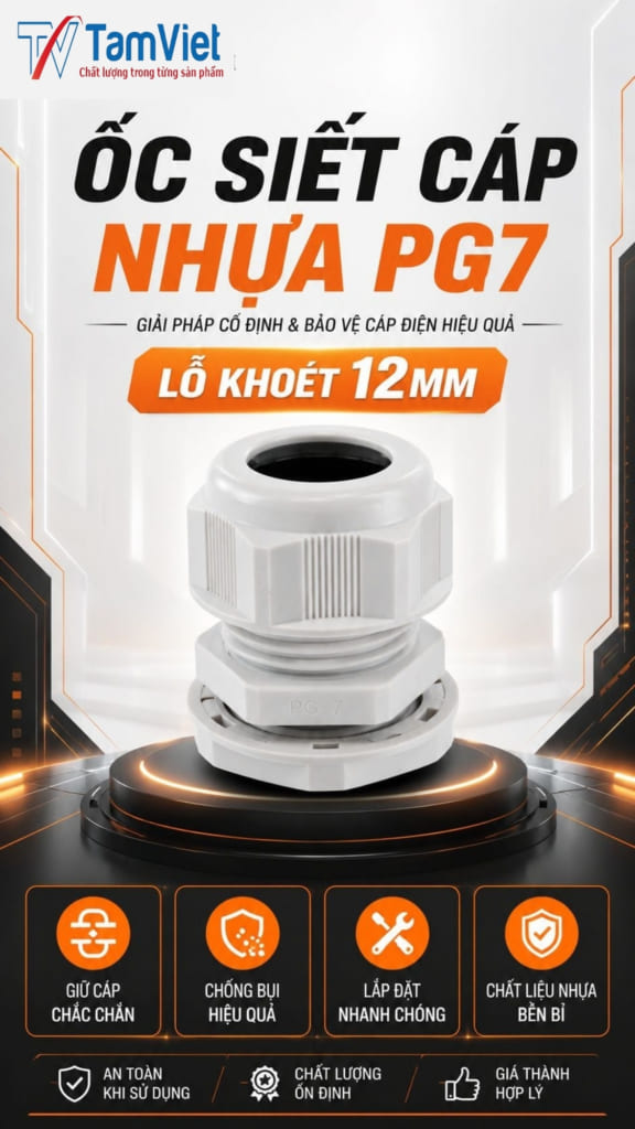 Ốc Siết Cáp Nhựa