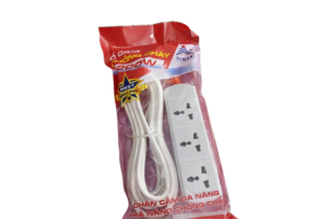 Ổ 3 Chống Cháy 1200W liền dây 2,5-4,5 mét 1