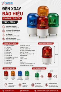 Đèn xoay báo hiệu có còi