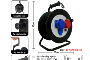 Cuốn dây điện kéo dài Rulo 3 ổ cắm 1 pha 3 pha