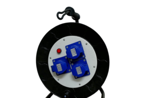 Cuộn dây điện rulo 3 ổ cắm công nghiệp 1 pha