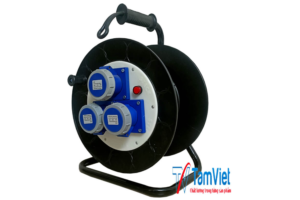 Cuộn dây điện, rulo cuốn dây điện 1 pha 3 ổ cắm cao cấp IP67