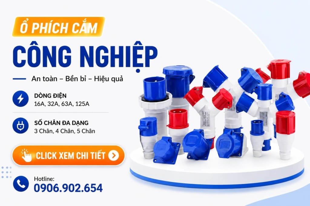 Ổ phích cắm chia công nghiệp