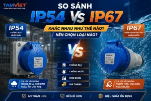 So sánh IP54 và IP67: khác nhau thế nào và nên chọn loại nào – Tâm Việt